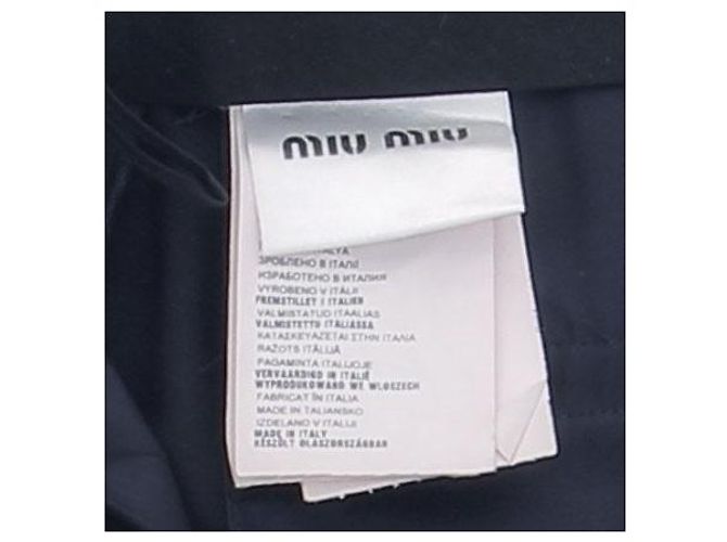 Miu Miu Navy Blue Wool Pants Size 40 - view 6