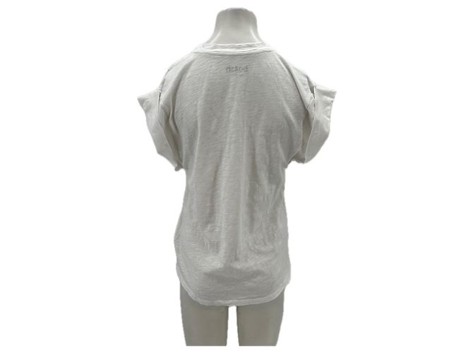 Camiseta blanca TOGETHER de algodón Ba&Sh Blanco - vista 2