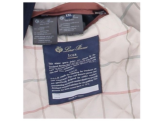 Loro Piana Marinejacke "Icer" aus Kaschmir Marineblau - Ansicht 6