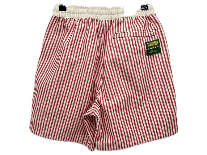 Puma Gestreifte Shorts Rot Weiß XS - Ansicht 2