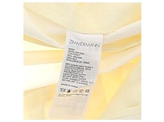 Zimmermann Bermuda amarilla de algodón Amarillo - vista 6
