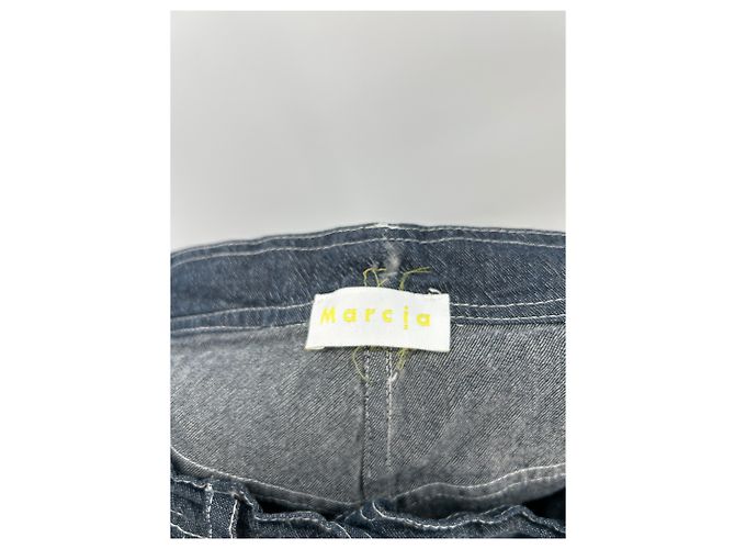 Jeans Marciano Marcia denim crudo azul marino algodón talla 38 - vista 3