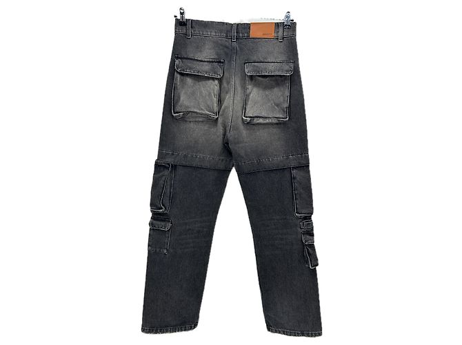 Autre Marque Pantalones cargo MOUTY grises de algodón Gris antracita - vista 2