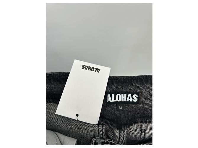 Autre Marque Jeans ALOHAS Gris Carbón de Algodón Talla M Gris antracita - vista 3