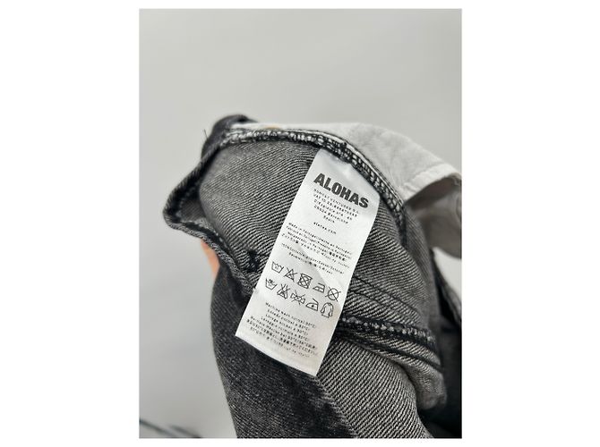 Autre Marque Jeans ALOHAS Gris Carbón de Algodón Talla M Gris antracita - vista 4