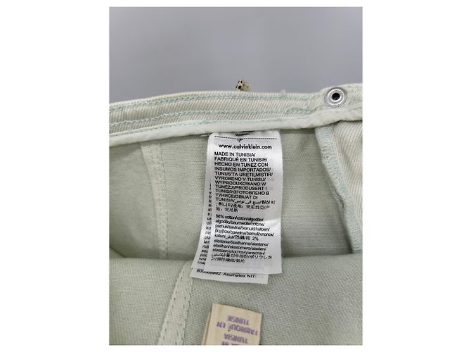 Minifalda de mezclilla Calvin Klein azul de algodón - vista 7