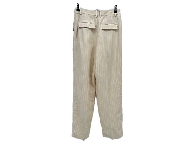 Pantalones de rayas beige Ba&Sh - vista 2