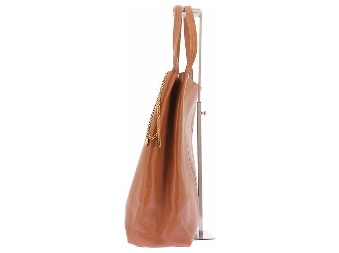 Chloé Borsa "Spin" cammello in pelle grana - vista 4