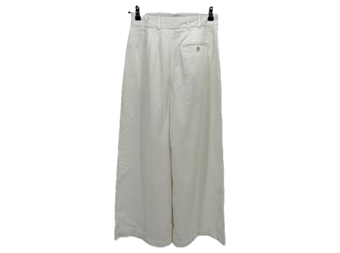 Pantalones blancos de algodón Gap - vista 2