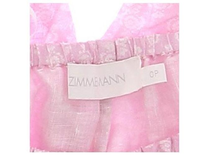 Zimmermann Rosa Leinen-Culotte mit Mustern Pink - Ansicht 5