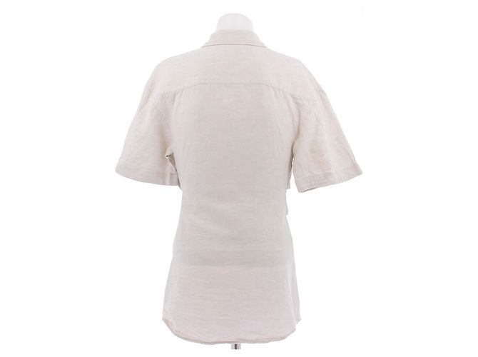 Jacquemus Vestido "L'Année 97" beige de lino y algodón - vista 2