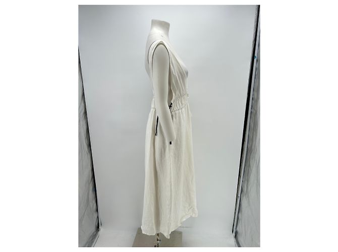 Autre Marque Vestido de lino blanco VRG GRL - vista 4