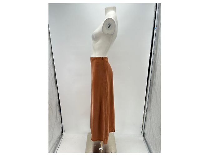 Autre Marque Falda larga marrón CRIS SERRA Castaño - vista 3
