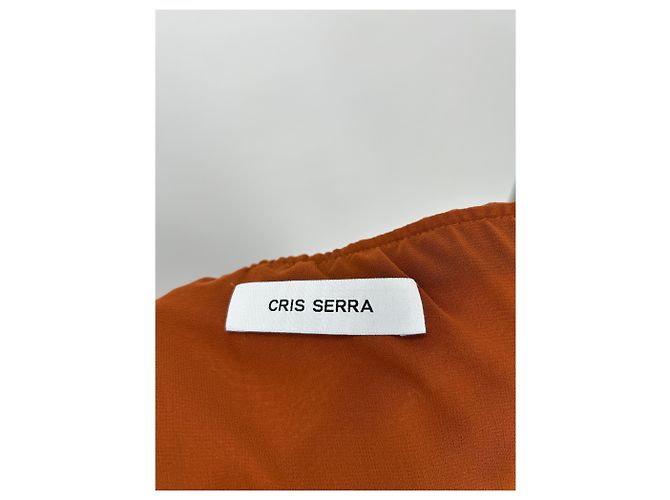 Autre Marque Falda larga marrón CRIS SERRA Castaño - vista 5