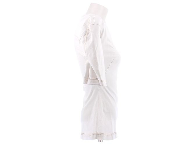 Camiseta blanca acampanada de algodón Jacquemus Blanco - vista 3