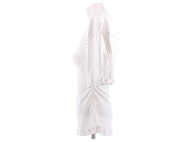 Camiseta blanca acampanada de algodón Jacquemus Blanco - vista 4