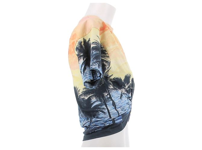 Paco Rabanne Camiseta sunset de algodón Multicolor - vista 3