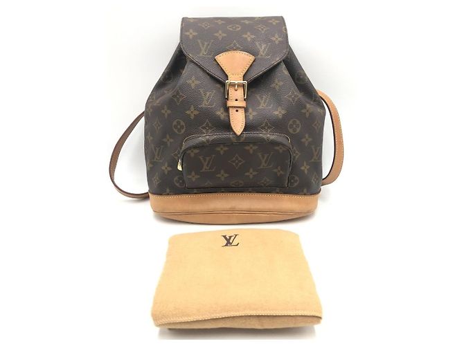 Louis Vuitton Zaino vintage Montsouris 2000 marrone - vista 2