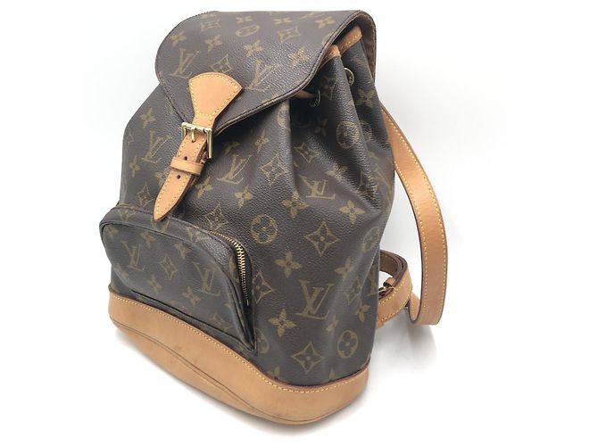 Louis Vuitton Zaino vintage Montsouris 2000 marrone - vista 3