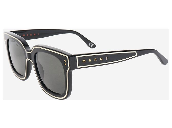 Marni Gafas de sol Le River negras - vista 2