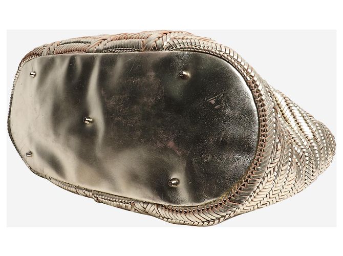 Anya Hindmarch Sac à épaule en cuir Capra doré - vue 4