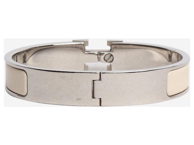 Hermès Bracciale Clic H crema Crudo - vista 3