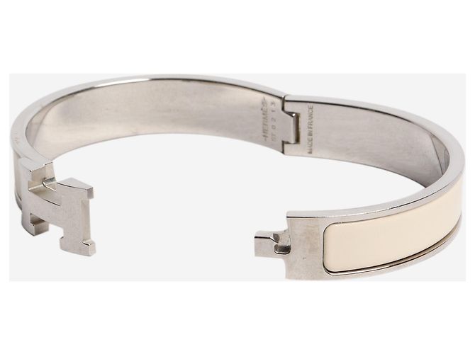 Hermès Bracciale Clic H crema Crudo - vista 5