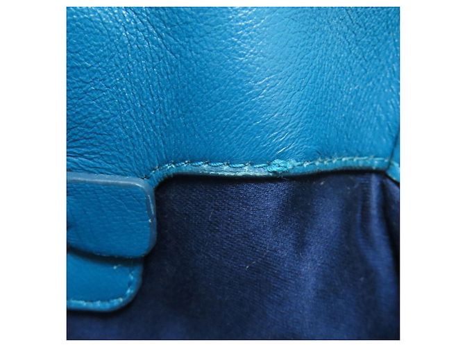 Borsa Miu Miu in pelle di vitello matelassé a spalla Blu - vista 10