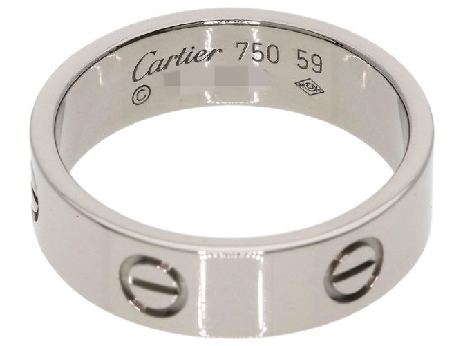 Anello Cartier Love #59 in oro bianco 18K - vista 4