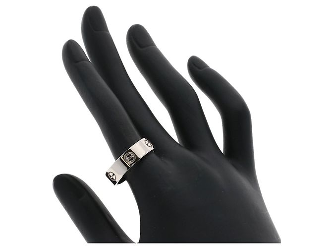 Anello Cartier Love #59 in oro bianco 18K - vista 5