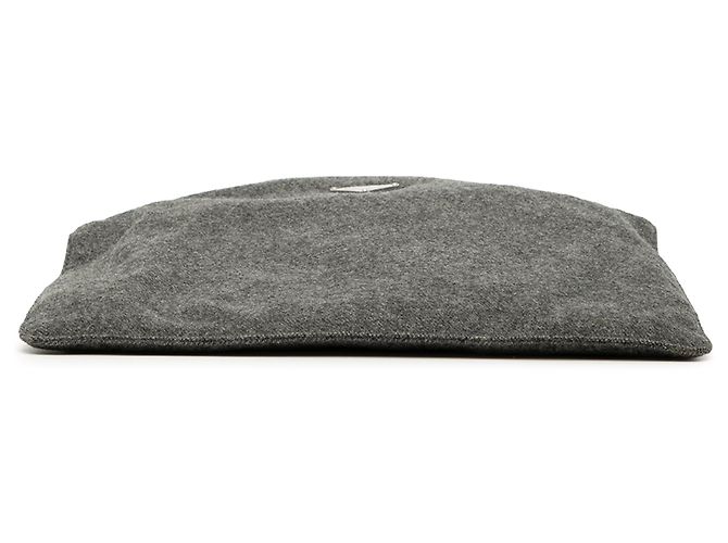 Borsa a tracolla in lana grigia Prada Marrone Grigio antracite - vista 3