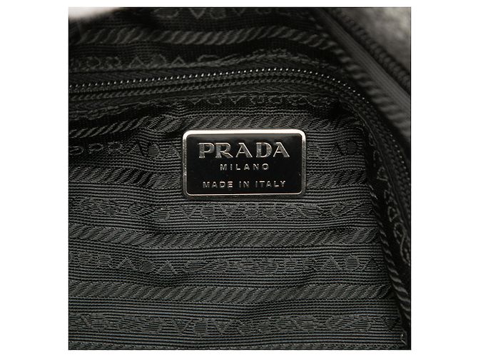 Borsa a tracolla in lana grigia Prada Marrone Grigio antracite - vista 5