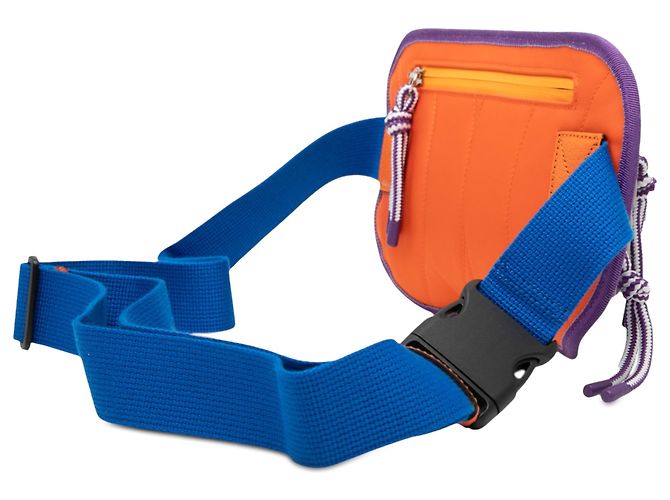 Marsupio in nylon e gomma GG blu di Gucci - vista 2