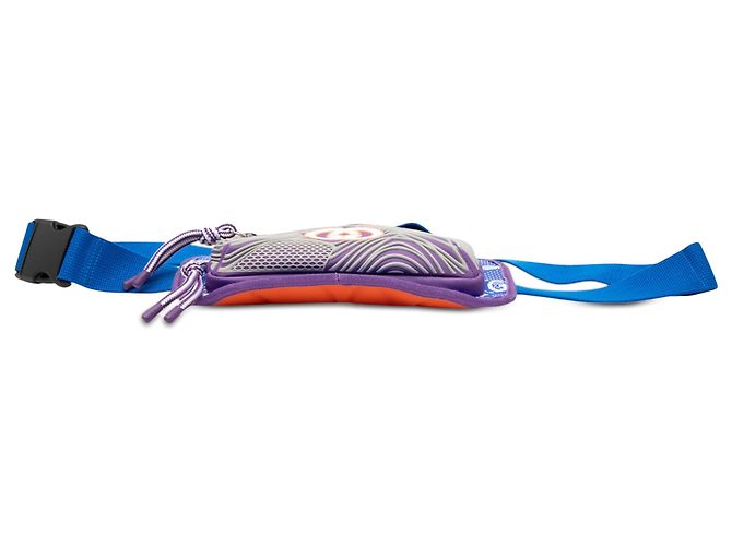 Marsupio in nylon e gomma GG blu di Gucci - vista 3