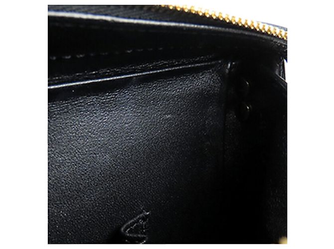 Vanity Estojo de vaidade quadrado médio em couro acolchoado preto com tachas da Chanel - vista 7
