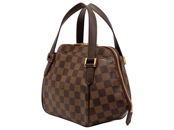 Louis Vuitton Belem PM in Damier Ébène Marrone - vista 2