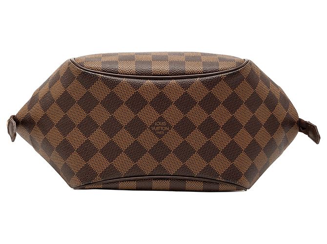 Louis Vuitton Belem PM in Damier Ébène Marrone - vista 3