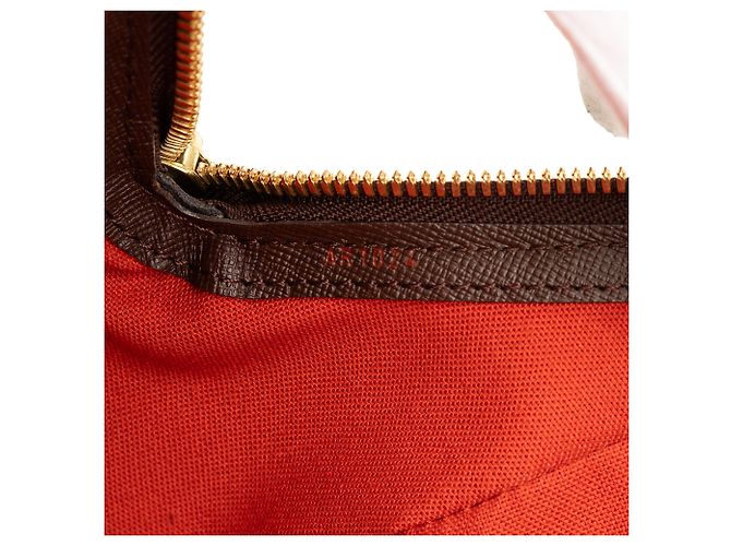 Louis Vuitton Belem PM in Damier Ébène Marrone - vista 6