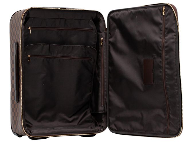 Louis Vuitton Pegase 50 Damier Ebene Marrone - vista 4