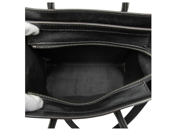Luggage Céline Borsa da viaggio Celine in pelle nera nano Nero - vista 4