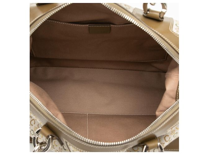 Céline Borsa a mano in tela Macadam Celine marrone Beige - vista 4