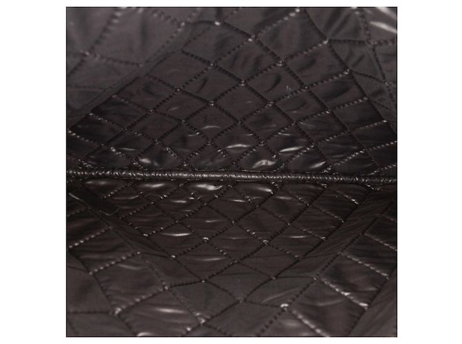 Clutch Chanel nera media in pelle di agnello e vitello trapuntata con perle O Beige - vista 4