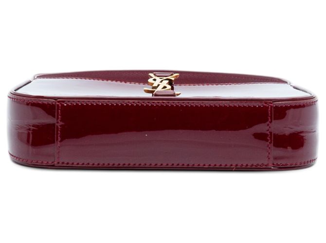 Saint Laurent Mini Rojo Patente Le 5 a 7 Roja Burdeos - vista 3