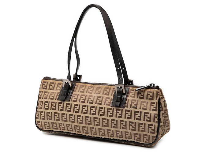 Fendi Handtasche aus beigem Zucchino-Canvas - Ansicht 2