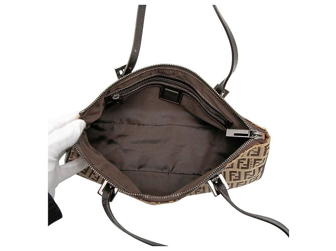 Fendi Handtasche aus beigem Zucchino-Canvas - Ansicht 4