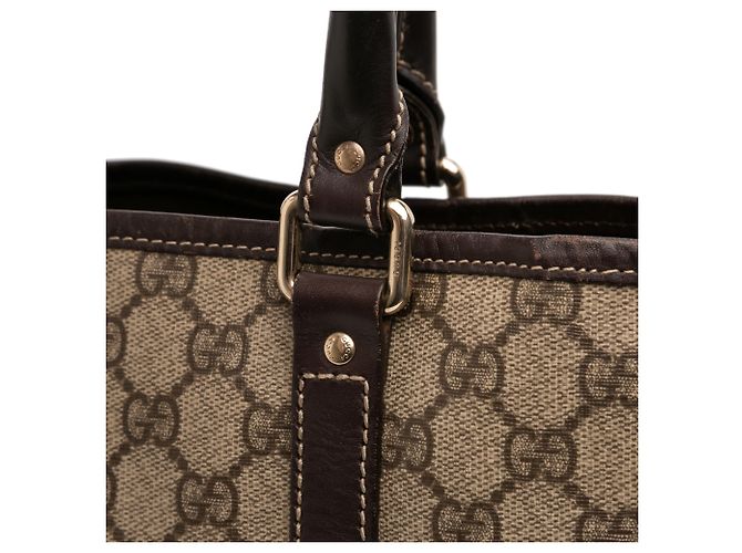 Tote verticale Gucci Beige GG Supreme Joy - vista 9