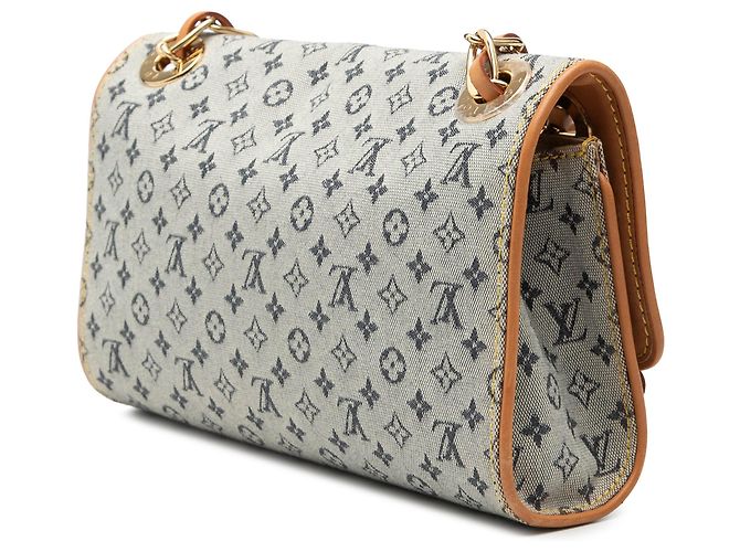 Louis Vuitton Gray Monogram Mini Lin Camille Marrone Grigio - vista 2