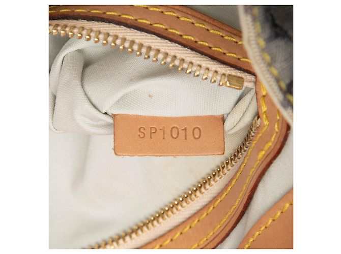 Louis Vuitton Gray Monogram Mini Lin Camille Marrone Grigio - vista 6