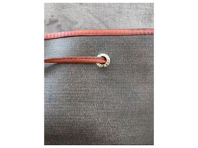 Mon Tresor Borsa a secchiello Fendi Mon Trésor in Tela e Pelle Marrone Grigio - vista 13