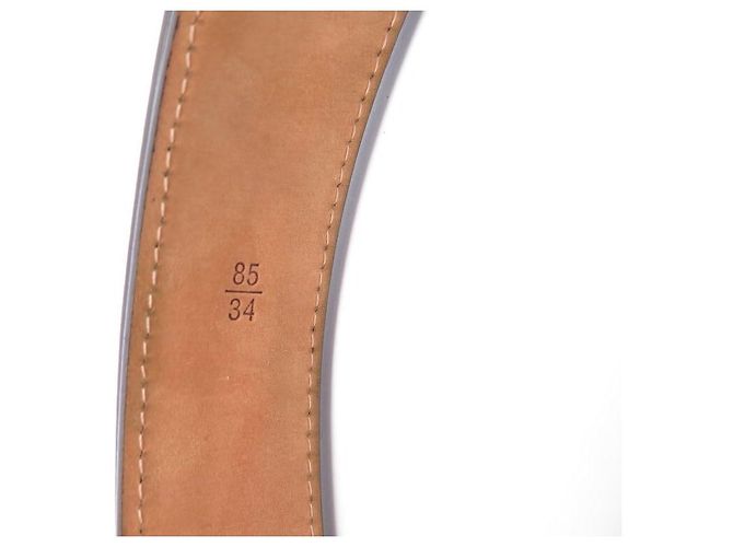 LOUIS VUITTON T85 MONOGRAM CANVAS-GÜRTEL MIT SILBERNER SCHNALLE Braun - Ansicht 6